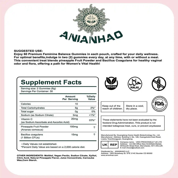 Gummies Équilibre Féminin – Ananas 🇬🇳