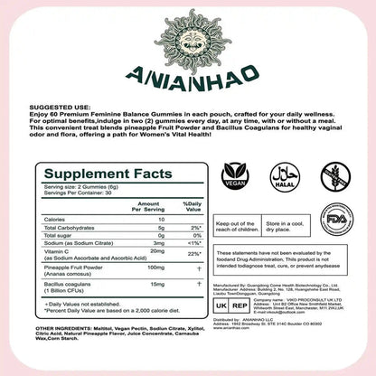 Gummies Équilibre Féminin – Ananas 🇬🇳